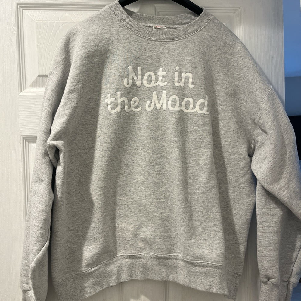 Uncommon James Gray Sweatshirt with White Text